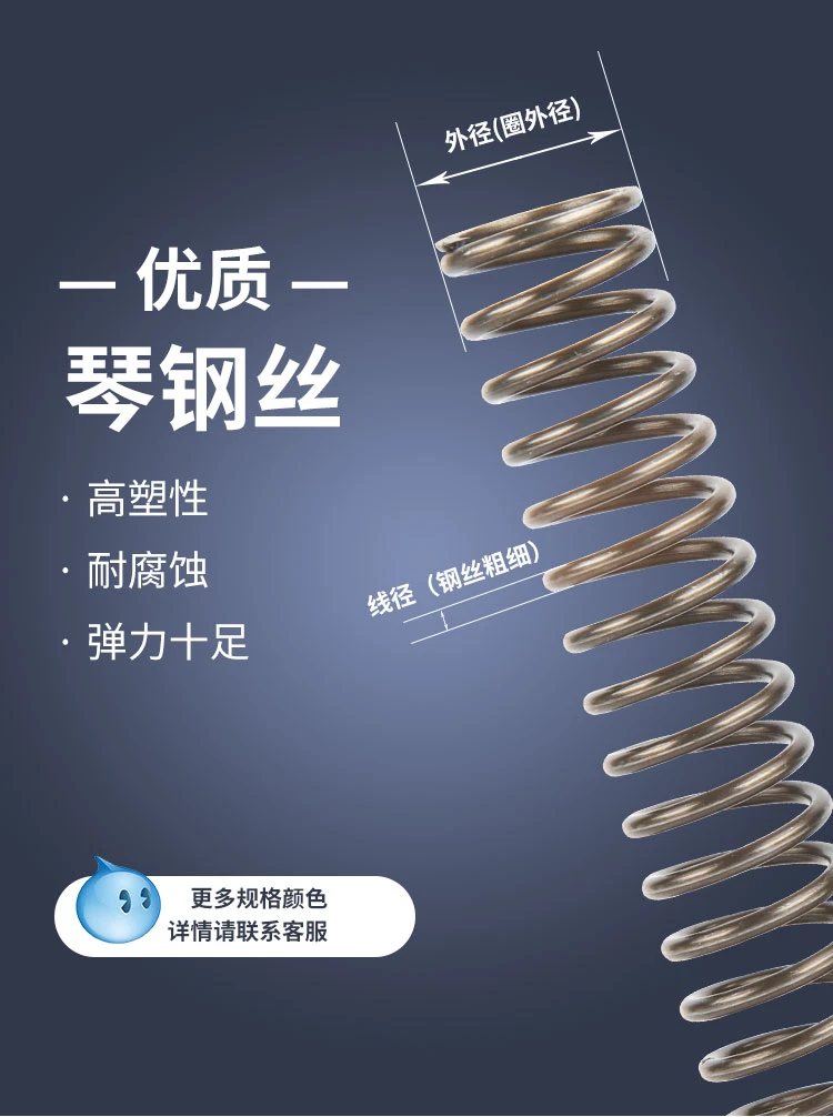 Music Wire High Tensile Compression Spring product page - DingLi Spring (3).webp